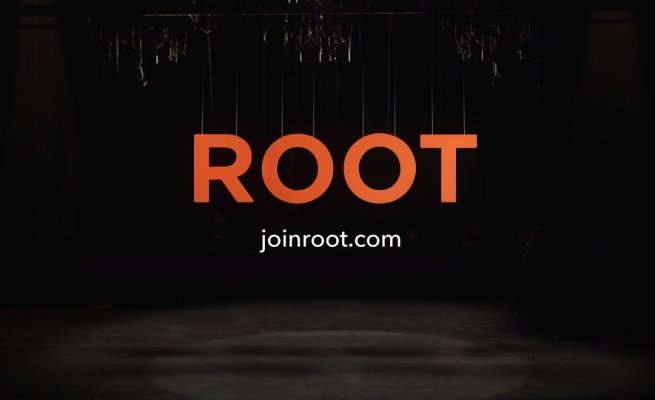 root logo black background root car insurance